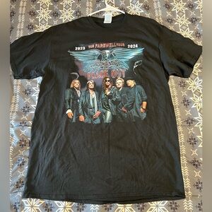 Aerosmith Delta Black Farewell Tour Graphic Tee